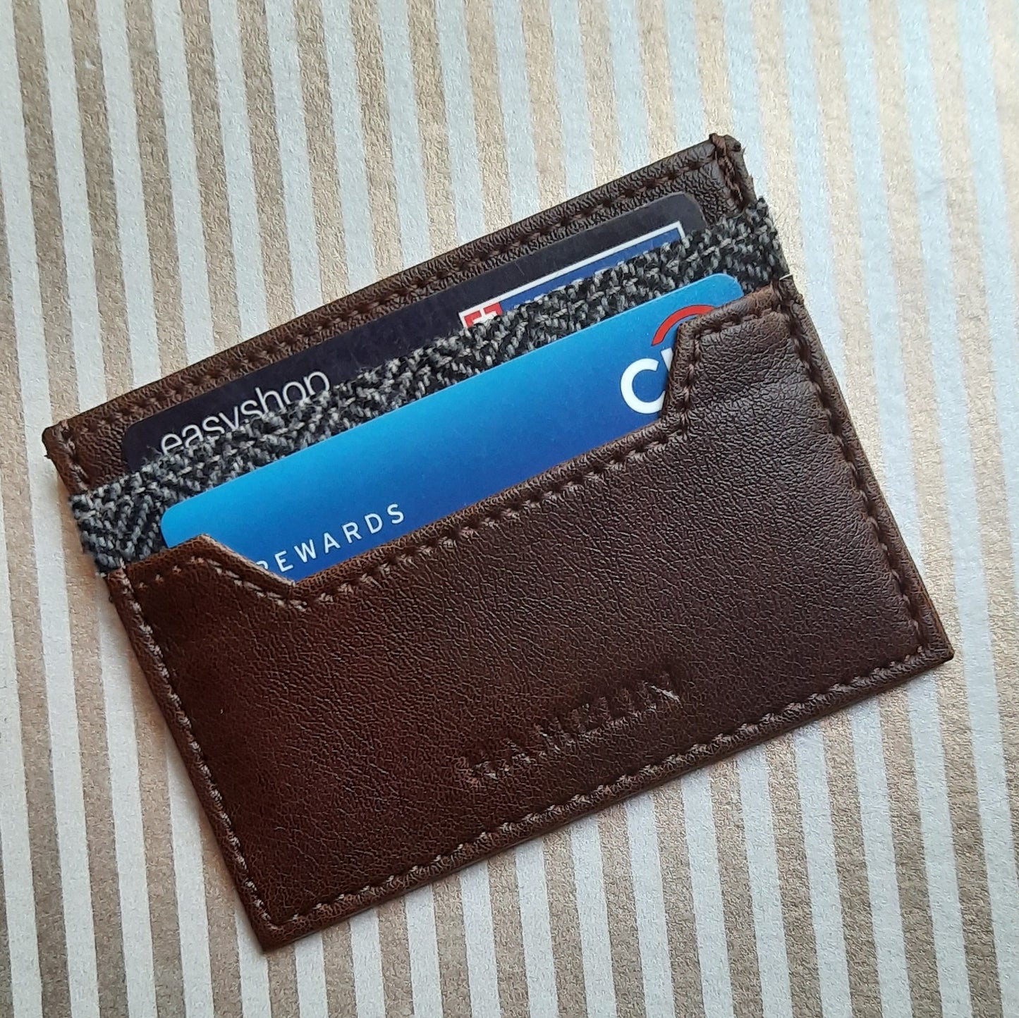 Mini Card Wallet - Tweed