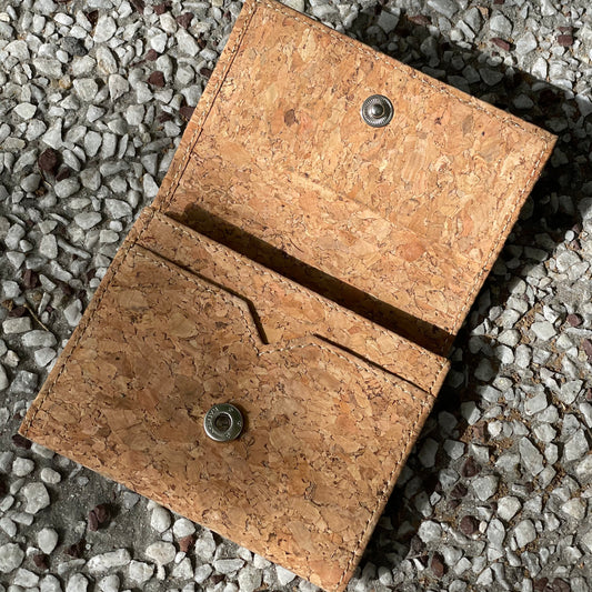 Mega Card Wallet - Natural Cork Granular (RFID Safe)