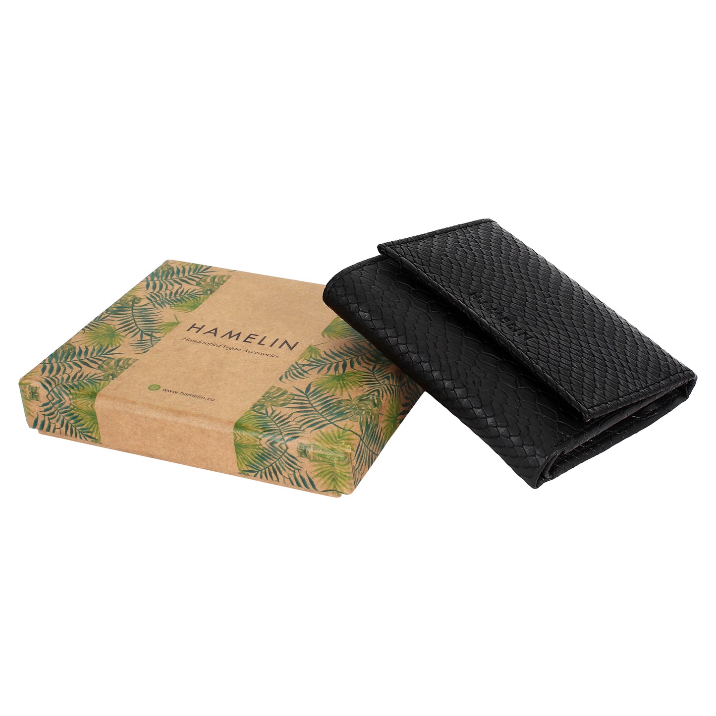 Trifold Wallet - Black Croc