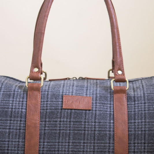 Theodore Tweed Duffle Bag (Mink Grey Twill)