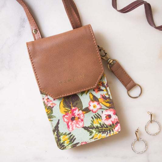 The Mobile Sling Bag (Blooming Wild) -Sample Sale