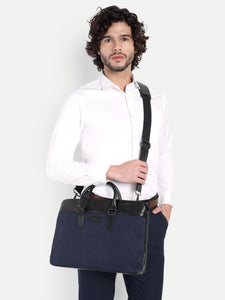 Raynor Atelier Vegan Leather Messenger - Midnight Voyage