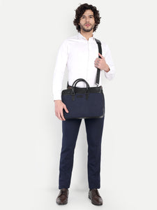 Raynor Atelier Vegan Leather Messenger - Midnight Voyage