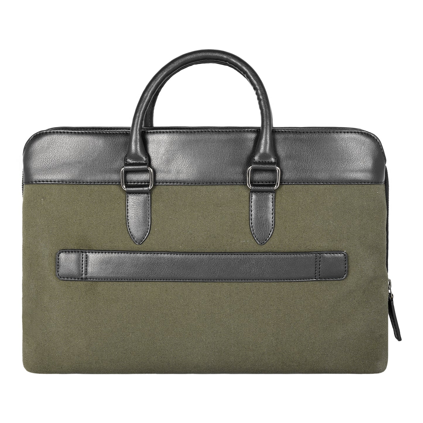 Raynor Atelier Vegan Leather Laptop Bag - Olive Grove