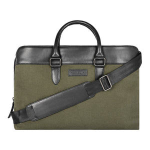 Raynor Atelier Vegan Leather Messenger - Olive Grove