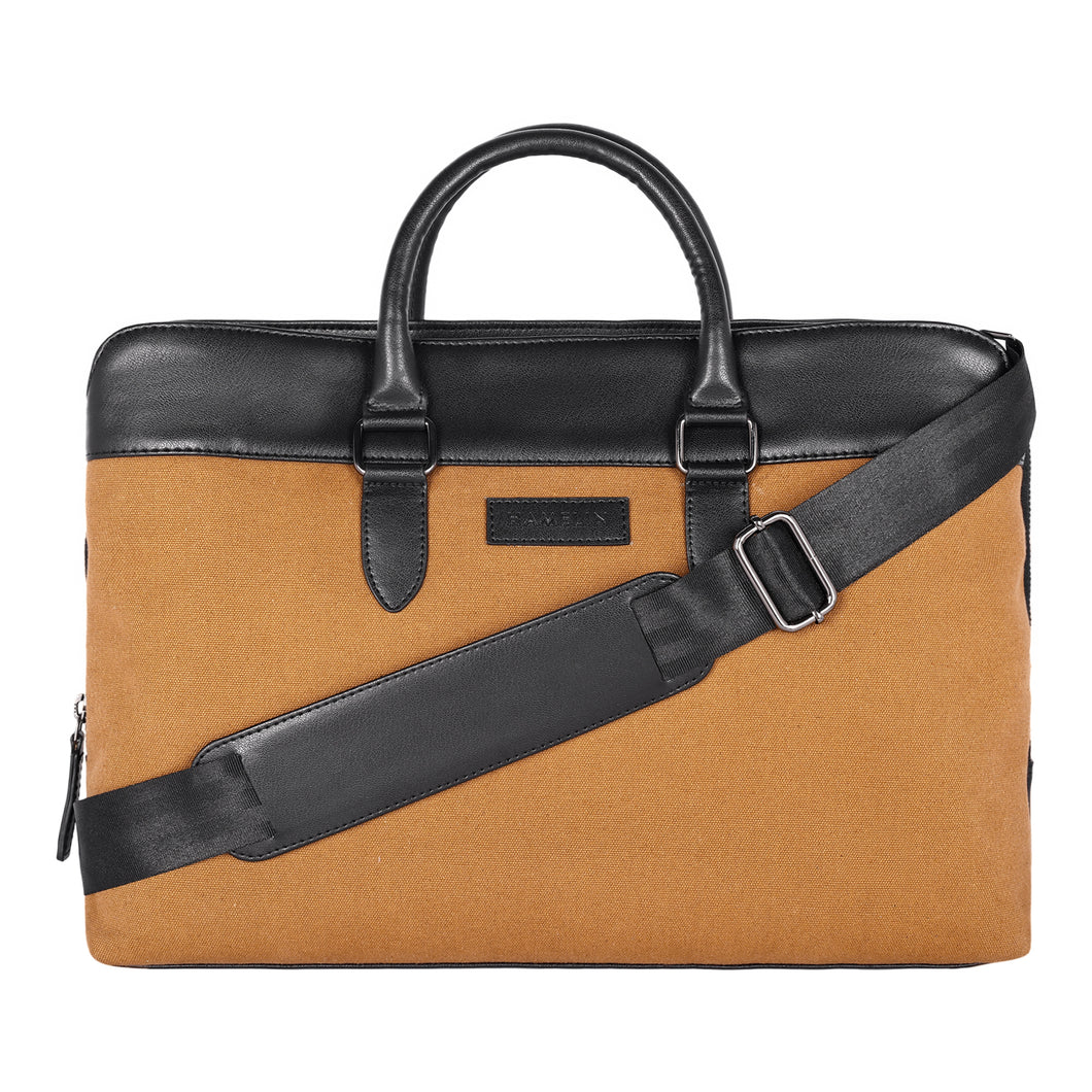 Raynor Atelier Vegan Leather Messenger - Sand dune