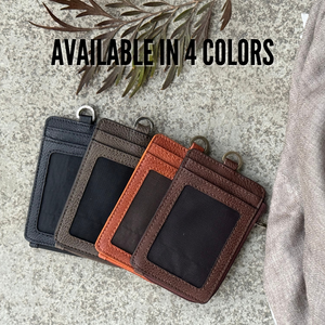 Noah Unisex ID Card wallet - Chocolate Brown