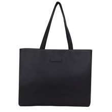 Tweed Work Tote for Women (Plain Black)