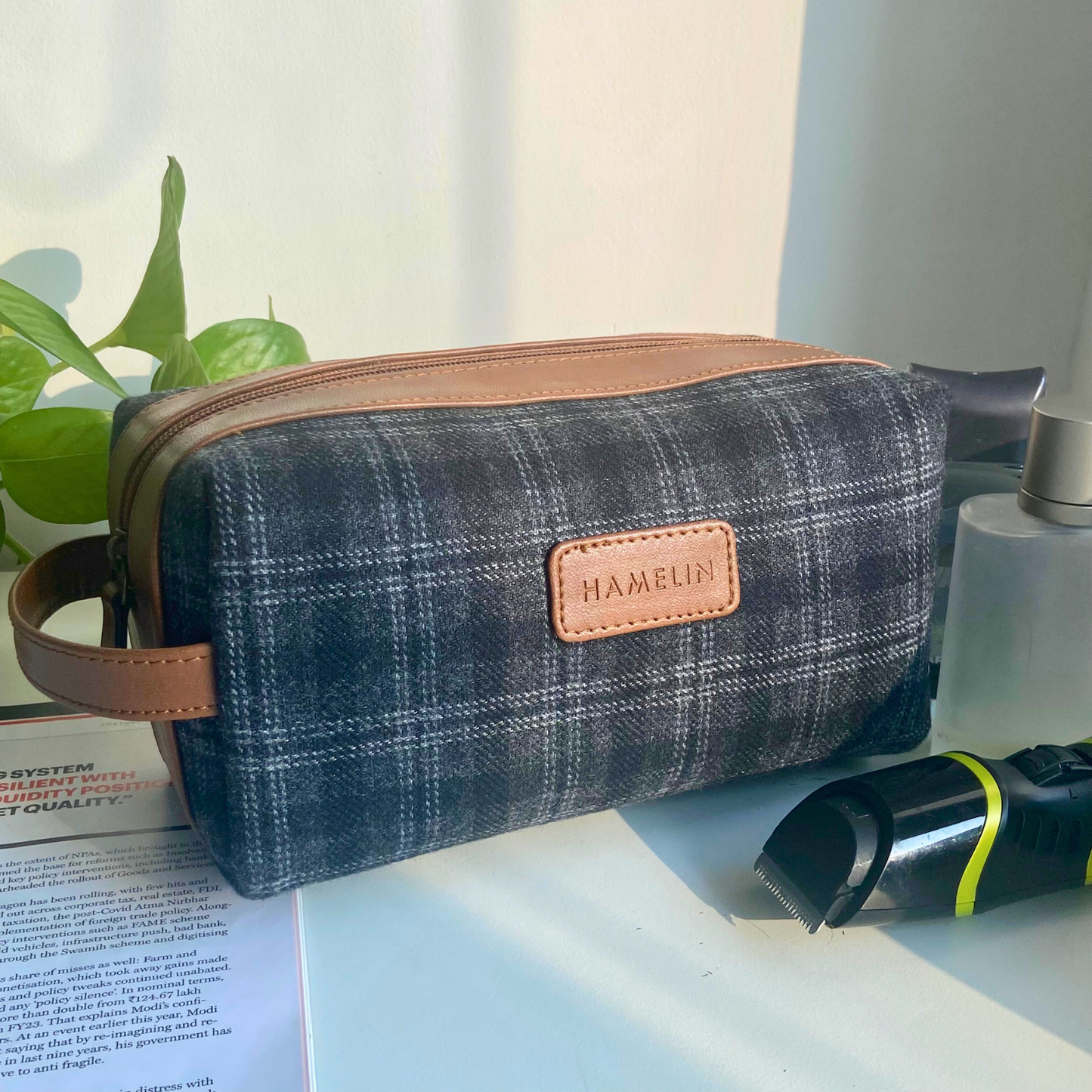 Tweed DOPP Kit for Men