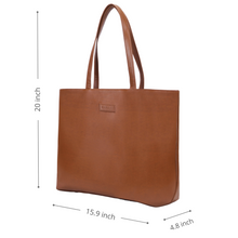 Work Tote for Women (Plain Brown)