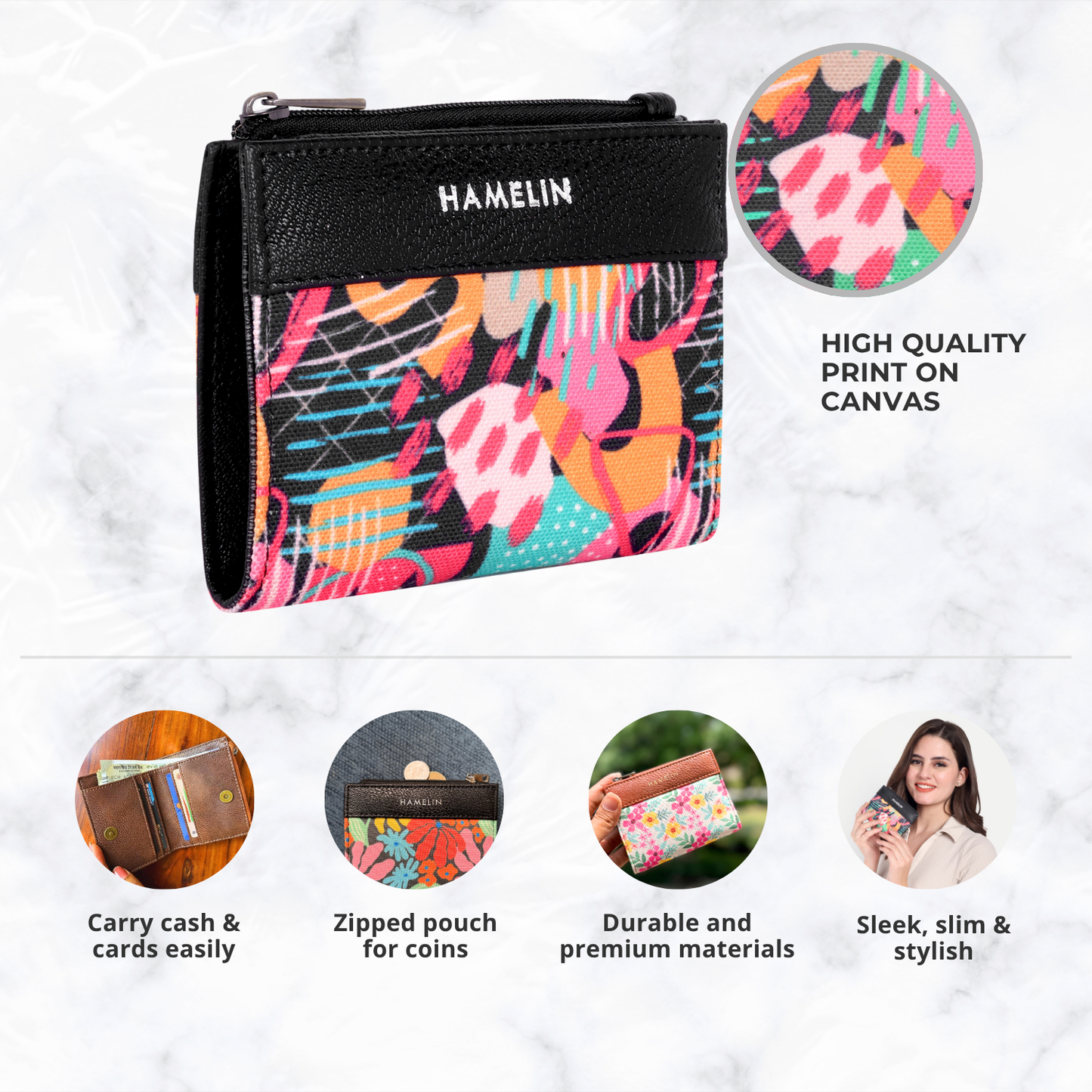 Olivia Bi-Fold Vegan Wallet for Women