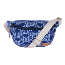 Vento Arc Crossbody Bag for Women - (Navy Seigaiha)