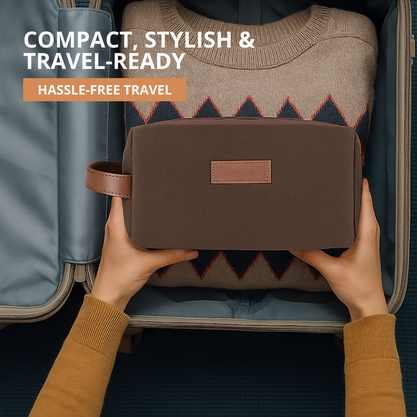 Tweed DOPP Kit for Men