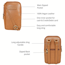 The Mobile Sling Bag ZIpped (Caramel)