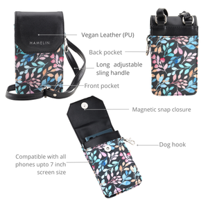 The Mobile Sling Bag (Pastel Vines)