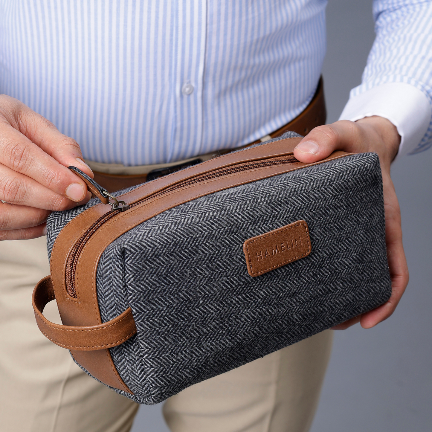 Tweed DOPP Kit for Men