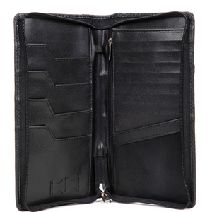 Ultimate RFID Blocking Passport Organizer (Black Croc)