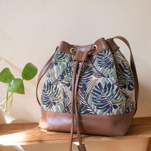 The Bucket Bag  (Green Maple) - SAMPLE SALE