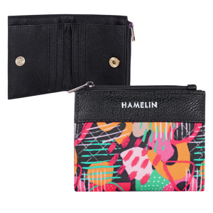 Olivia Bi-Fold Vegan Wallet for Women (Abstract Joy)