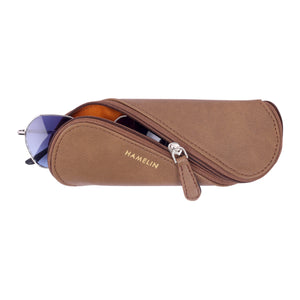 Infinity Sunglass Case - (Tan)