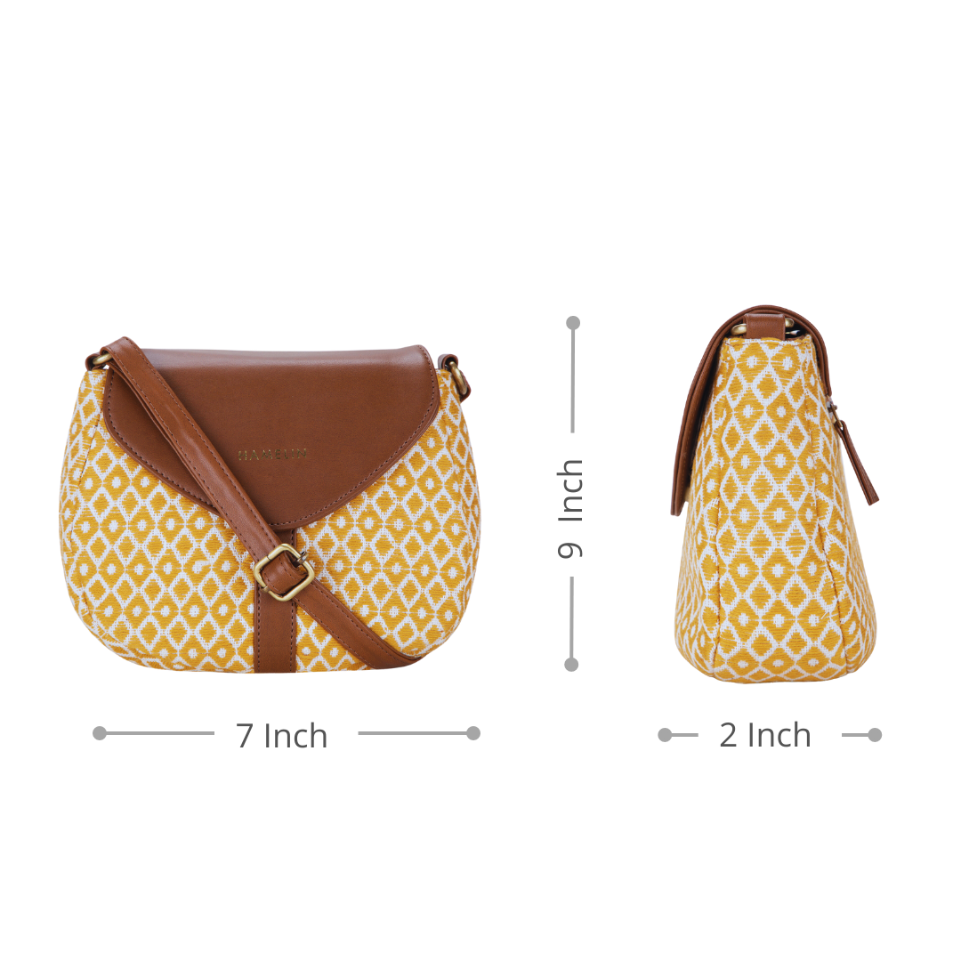 The Curvy Sling Bag (Mustard)