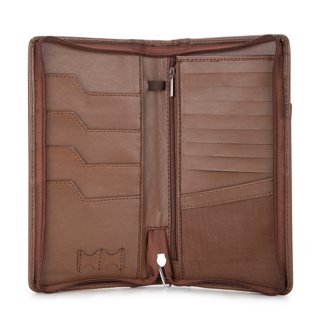 Ultimate RFID Blocking Passport Organizer (Caramel) - SAMPLE SALE