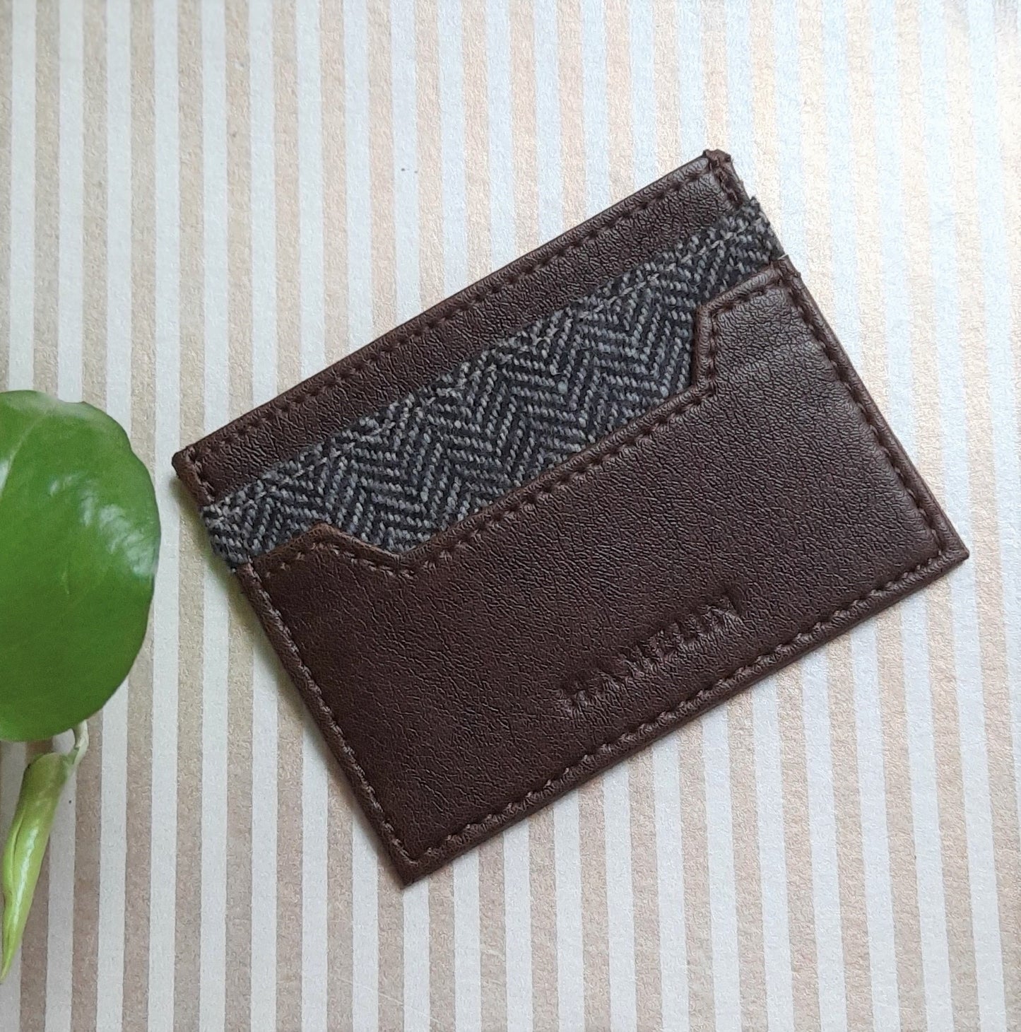 Mini Card Wallet - Tweed