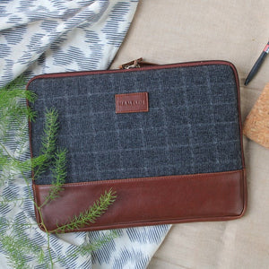 Charcoal Combo - Matt laptop sleeve, Journal and Mini card wallet (Unisex)