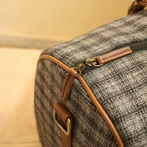 Theodore Tweed Duffle Bag (Pebble Check Twill) - Large