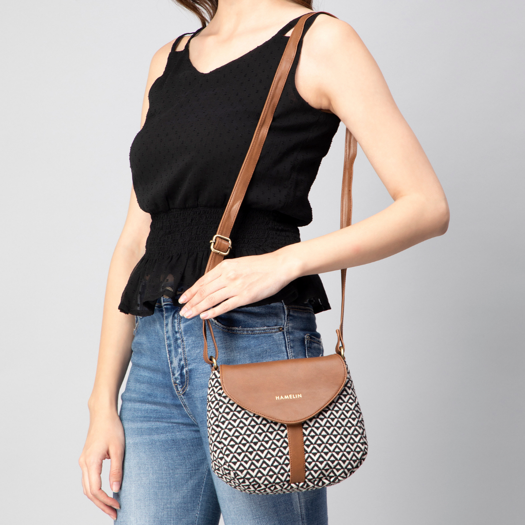 Buy WALKWAY By Metro Structured Sling Bag - Handbags for Women 21380408 |  Myntra