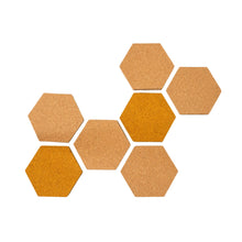 Beehive Cork Pinboard (Set of 7 - Natural/ Yellow)