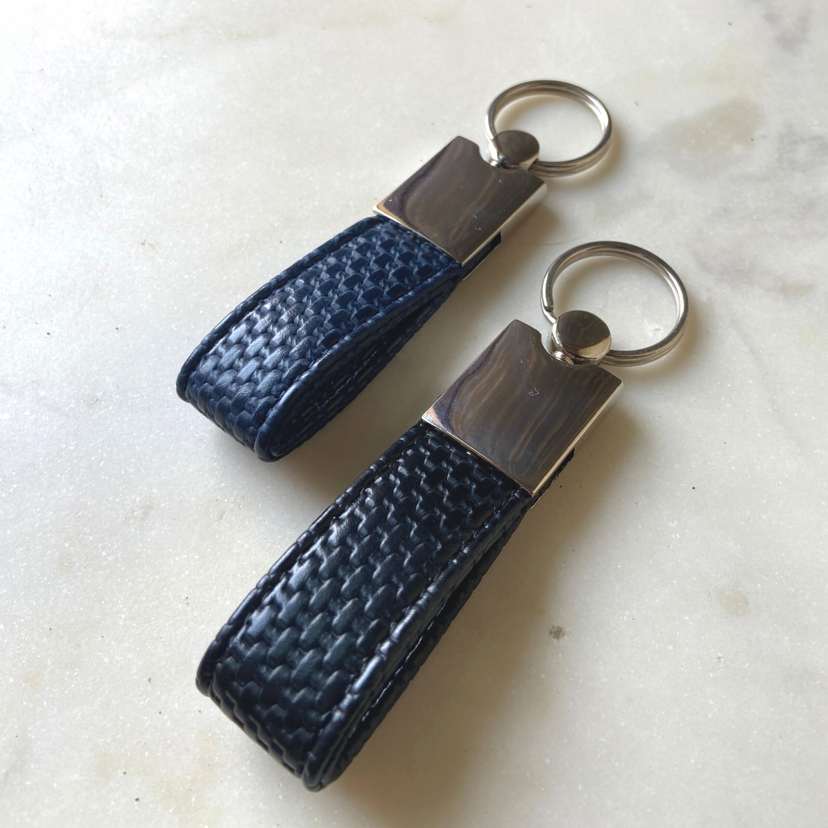 Keychain - Set of two (bue grid and black grid) – Hamelin