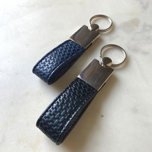 Keychain - Set of two (bue grid and black grid)