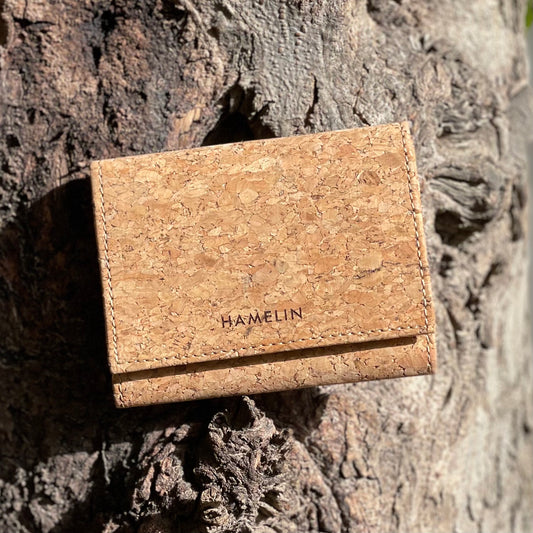 Mega Card Wallet - Natural Cork Granular (RFID Safe)