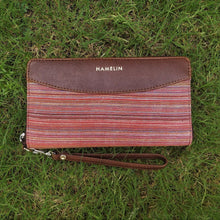 Indigo- Khadi Wallets for Women (Crimson)