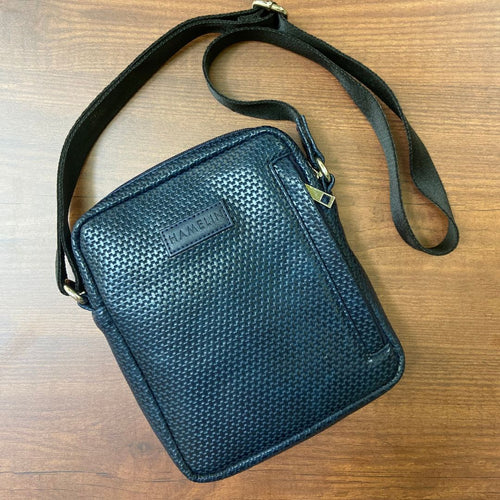 The Ultimate Travel Sling Bag  (Blue Checkered)
