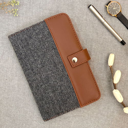 Avante Journal (Grey herringbone)