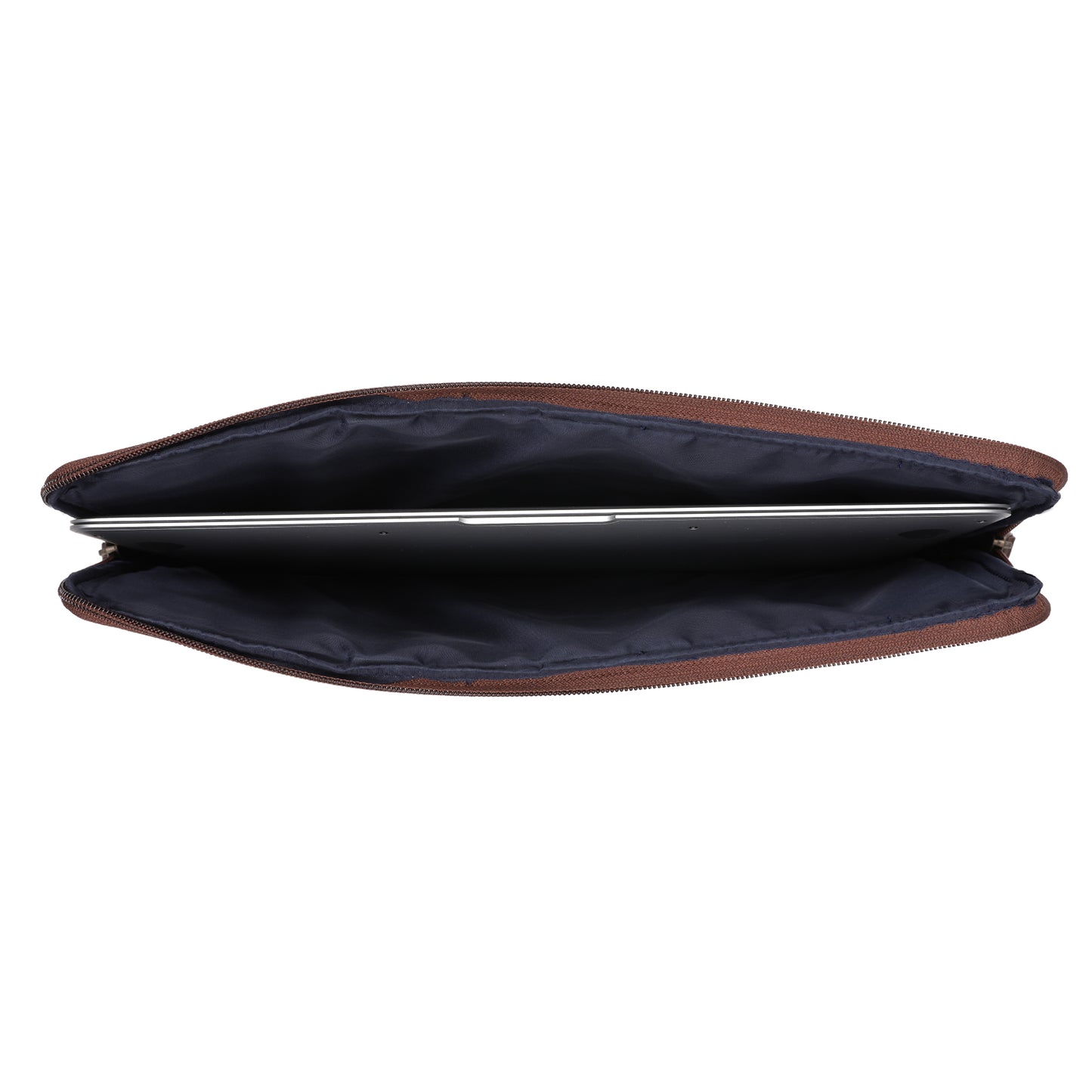 Matt Laptop Sleeve - Blue Overcheck Twill