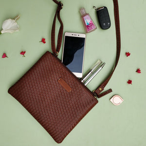 The Everyday Sling Bag - Brown & 100% PURE Steam-Distilled Rose Mist