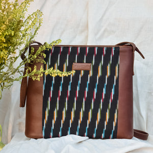 Indigo - Ikat Sling Bag (Raven)