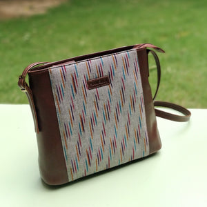 Indigo Ikat Sling Bag Harbor Grey Hamelin