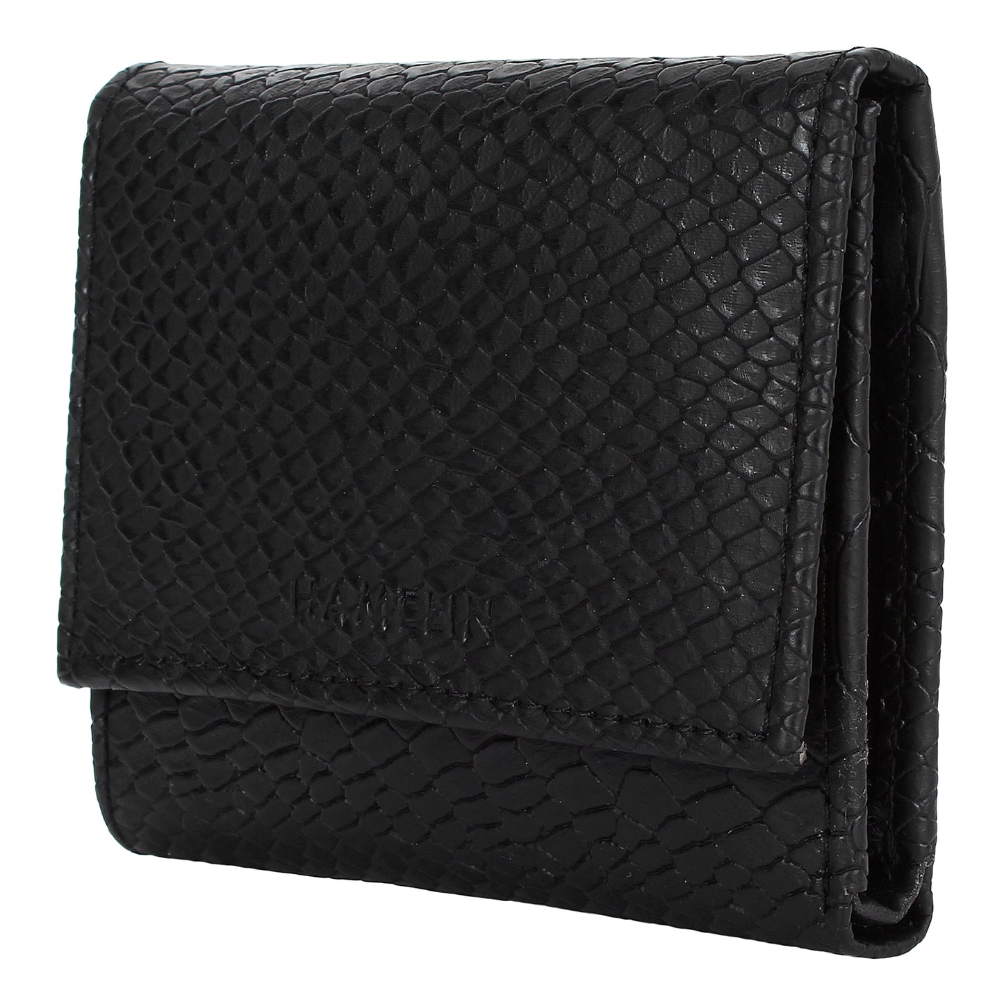 Trifold Wallet - Black Croc