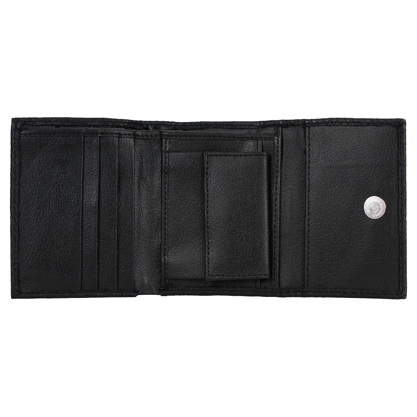 Trifold Wallet - Black Croc