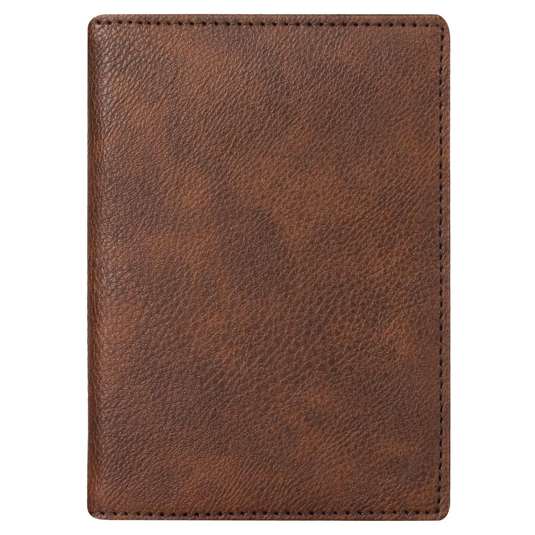 Brown - Vegan Leather Passport Holder