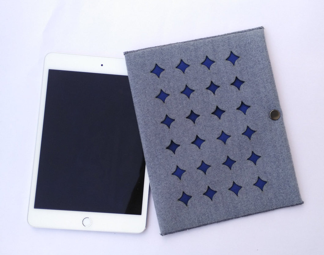 Grid - iPad Mini Sleeve - Blue