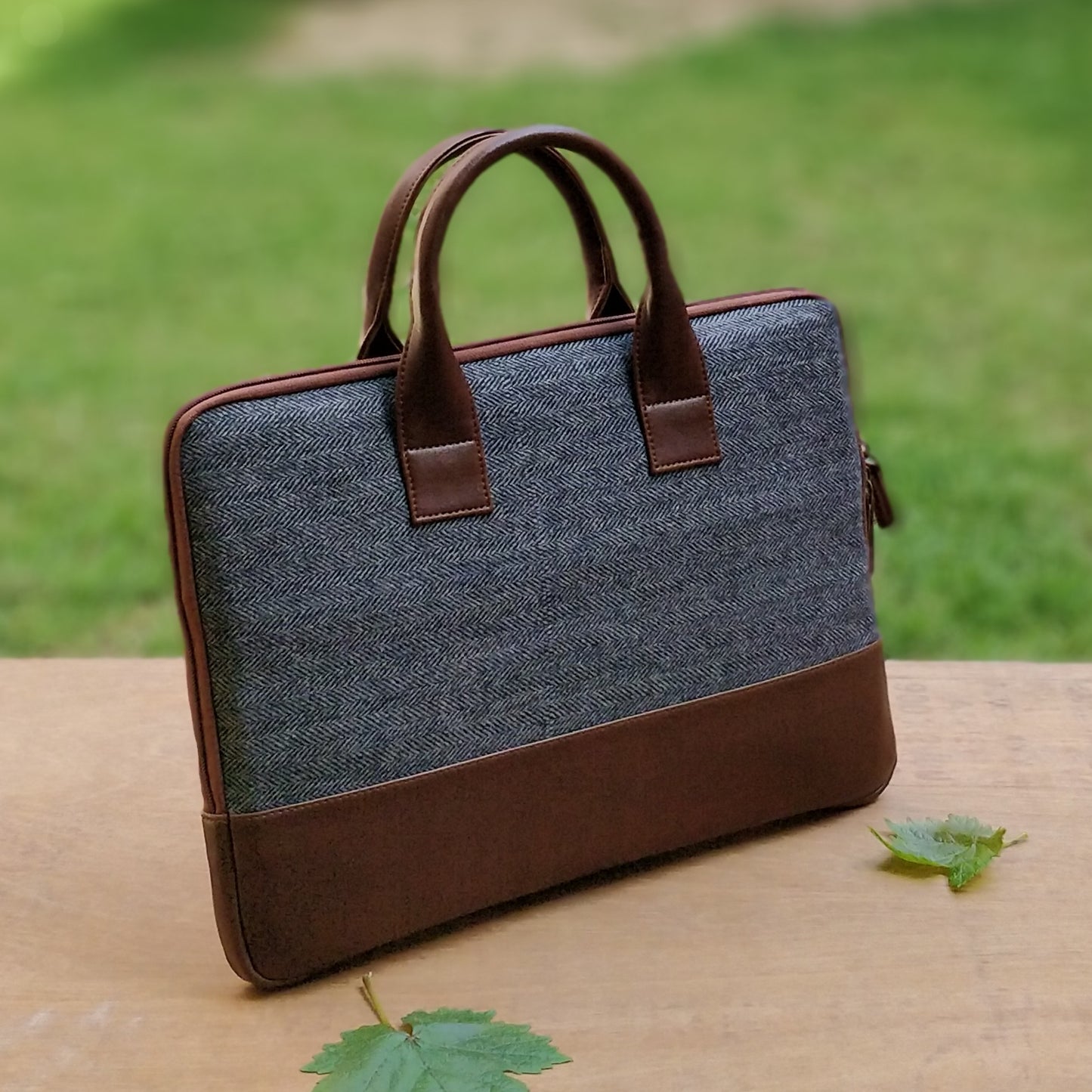 Elon Laptop Sleeve - Gray Herringbone sample sale