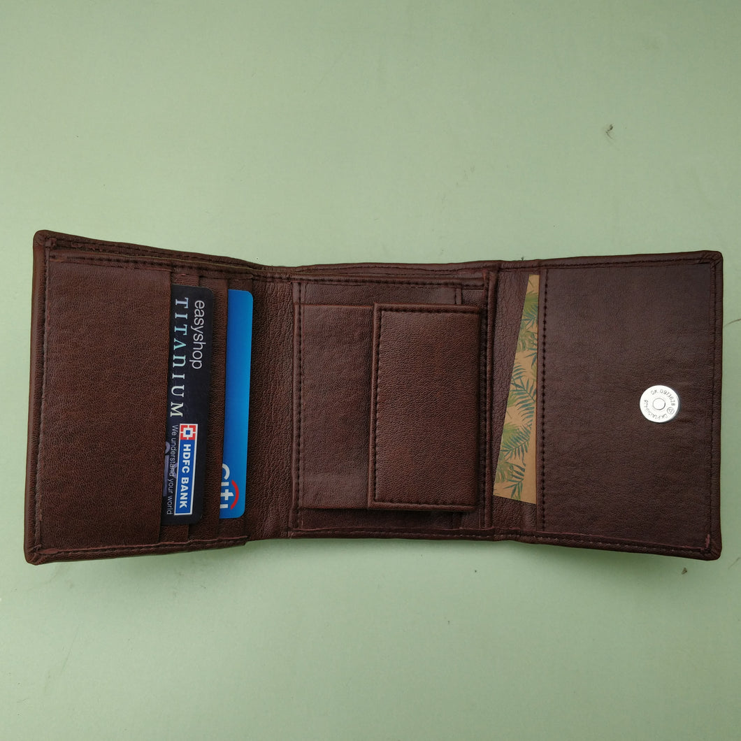 Trifold Wallet - Dark Brown