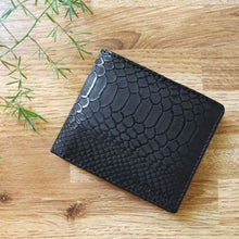 Classic RFID Vegan Wallet for Men (Black Croc)