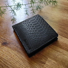 Classic RFID Vegan Wallet for Men (Black Croc)