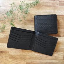 Classic RFID Vegan Wallet for Men (Black Croc)